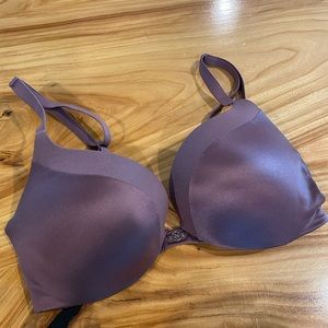 Victoria’s Secret purple silk push up bra